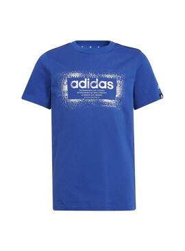 Camiseta Niño adidas Gfx Azul