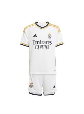 MiniKit Unisex adidas 1ª equipacion Real Madrid 23/24 Blanco