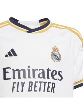 MiniKit Unisex adidas 1ª equipacion Real Madrid 23/24 Blanco