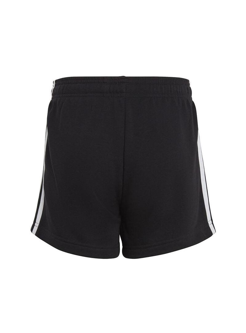 Pantalon corto Niña Adidas G 3S Sho Negro/Blanco
