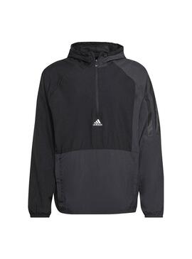 Cortavientos Hombre adidas Training Negro