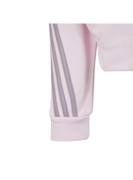 Sudadera Niña Adidas G Fi 3S Roscla Rosa