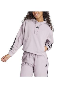 Sudadera Mujer Adidas W Fi 3S Oh Malva