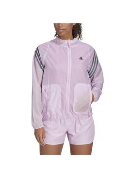 Cortavientos Mujer adidas 3S Windbreak Rosa