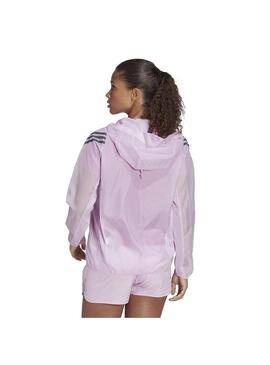 Cortavientos Mujer adidas 3S Windbreak Rosa