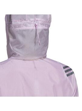 Cortavientos Mujer adidas 3S Windbreak Rosa