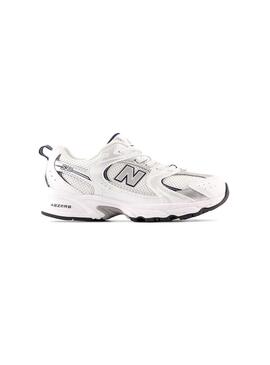 Zapatilla Niño/a New Balance 530 Blanca Plata