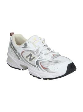 Zapatilla Niña/o New Balance 530 Blanca Plata Marron