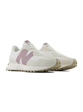 Zapatilla Mujer New Balance 327 Blanca Malva