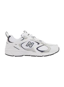 Zapatilla Unisex New Balance 408 Blanco Azul Gris