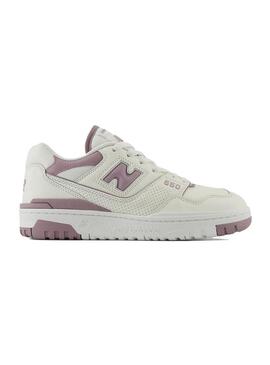 Zapatilla Mujer New Balance 550 Blanca Rosa