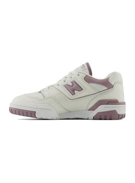 Zapatilla Mujer New Balance 550 Blanca Rosa