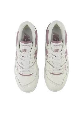 Zapatilla Mujer New Balance 550 Blanca Rosa