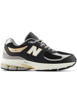 Zapatilla Niño/a New Balance 2002 Negra Dorada