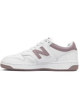 Zapatilla Niño/a New Balance 480 Blanca Rosa