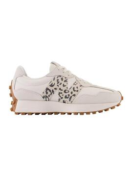 Zapatilla Mujer New Balance 327 Crema Print