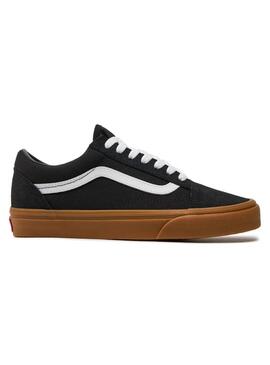 Zapatilla Unisex Vans Old Skool Negra Caramelo