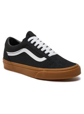 Zapatilla Unisex Vans Old Skool Negra Caramelo