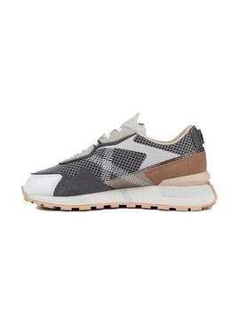 Zapatilla Mujer Munich Pulsar 06 Gris Marron Plata