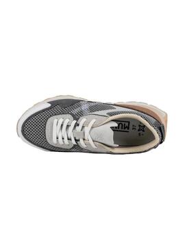 Zapatilla Mujer Munich Pulsar 06 Gris Marron Plata