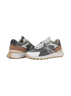 Zapatilla Mujer Munich Pulsar 06 Gris Marron Plata