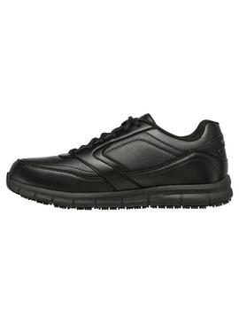 Zapatilla Hombre Skechers Work Relaxed Negra