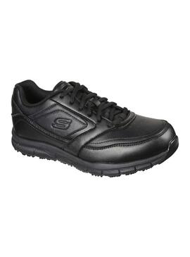 Zapatilla Hombre Skechers Work Relaxed Negra