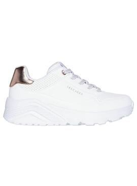 Zapatilla Niña Skechers Uno Lite Blanco