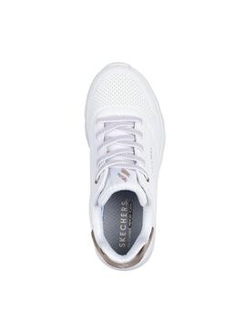 Zapatilla Niña Skechers Uno Lite Blanco