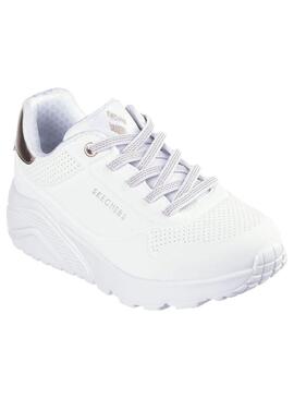 Zapatilla Niña Skechers Uno Lite Blanco