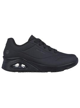 Zapatilla Mujer Skechers Work Uno Sr negra