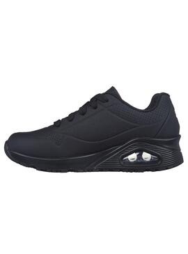 Zapatilla Mujer Skechers Work Uno Sr negra