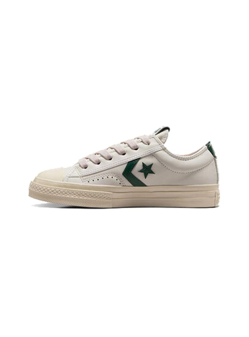 Zapatilla Mujer Converse Star Player 76 Leather Beige Verde