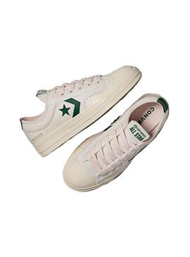 Zapatilla Mujer Converse Star Player 76 Leather Beige Verde