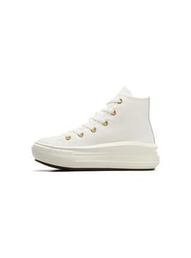 Zapatilla Niña/o Converse Move Hi Beige