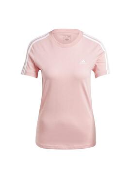 Camiseta Mujer adidas 3s Rosa