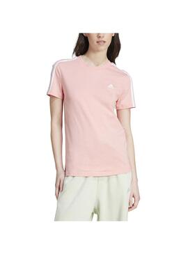 Camiseta Mujer adidas 3s Rosa