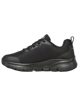 Zapatilla Mujer Skechers Arch Fit trabajo Negra