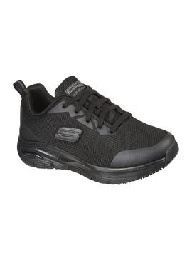 Zapatilla Mujer Skechers Arch Fit trabajo Negra