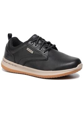 Zapatilla Hombre Skechers Delson Negro