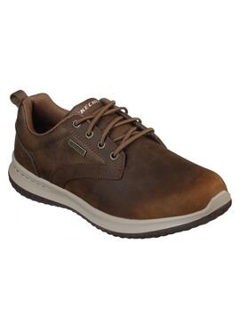 Zapatilla Hombre Skechers Delson Marrón