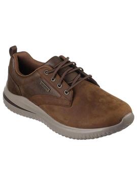 Zapatilla Hombre Skechers Delson 3.0 Marrón