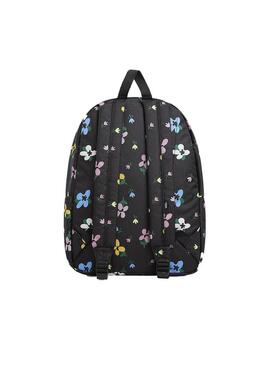 Mochila Unisex Vans Old Skool Negra Flores