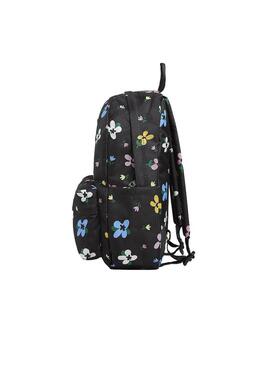 Mochila Unisex Vans Old Skool Negra Flores