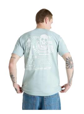 Camiseta Hombre Vans Crazy Eddy Verde Agua