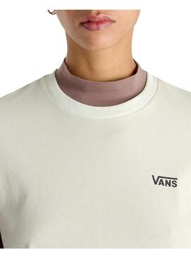 Camiseta Mujer Vans Colorblock Bff Crema