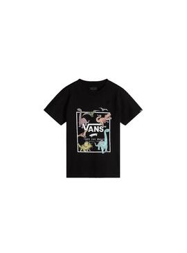 Camiseta Niño Vans Glow Dino Negra