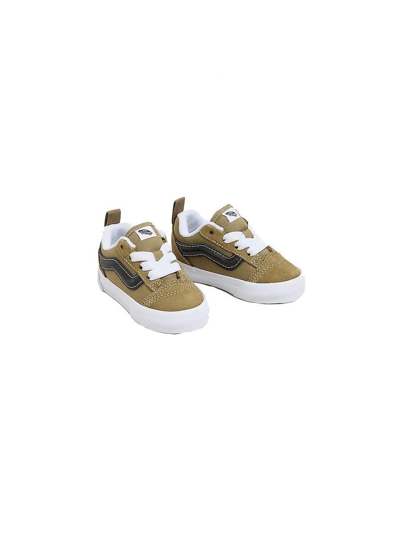 Zapatilla Baby Vans Knu Skool Elastic Oliva