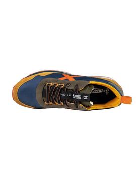 Zapatilla Hombre Munich UM74 Azul Naranja Mosta