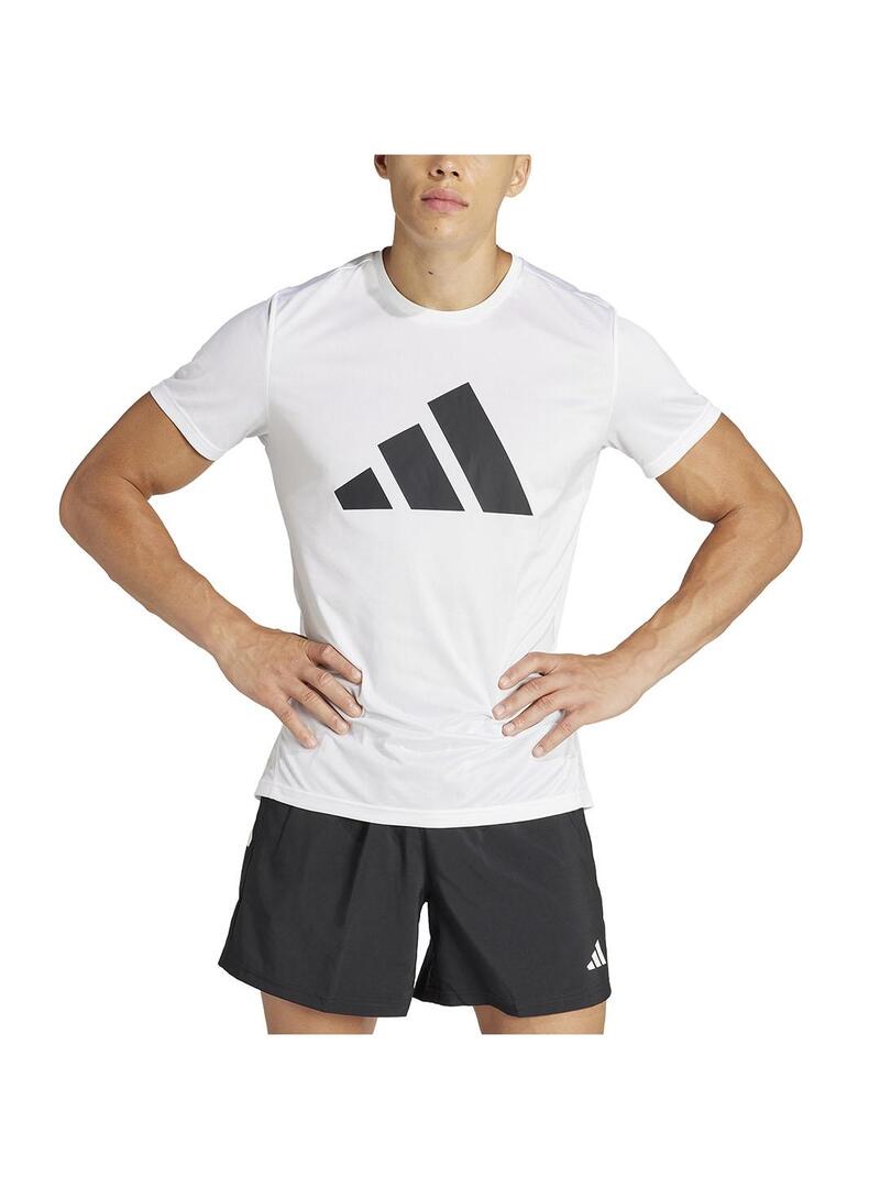 Camiseta Hombre adidas Run It  Blanco